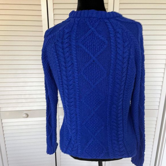 Zara Sweaters Blue Zara Cotton Sweater Poshmark